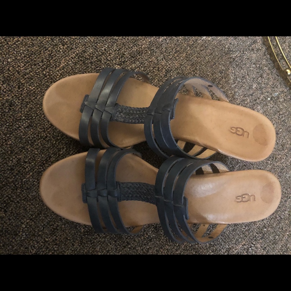 SIZE 9 UGG HIGH HEEL SANDLES